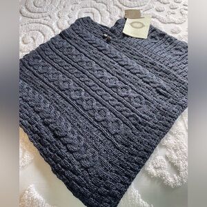 Aran Sweater Market Wool Poncho
